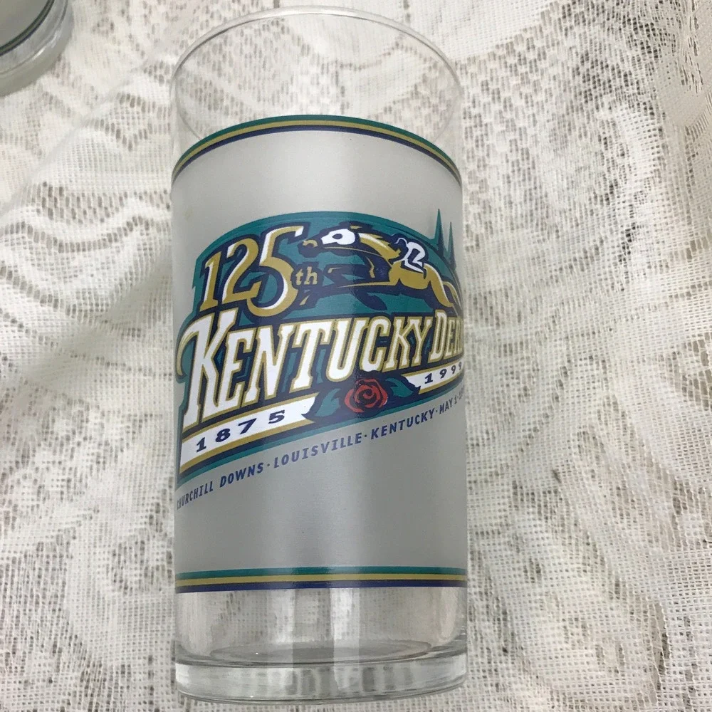 Vintage Kentucky Derby Glasses, 1999 Derby #125, Set of Three from May 1, 1999